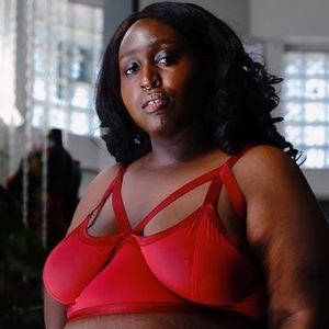 Red Hot Mesh Triangle Cut Out Bralette (SAMPLE SALE)